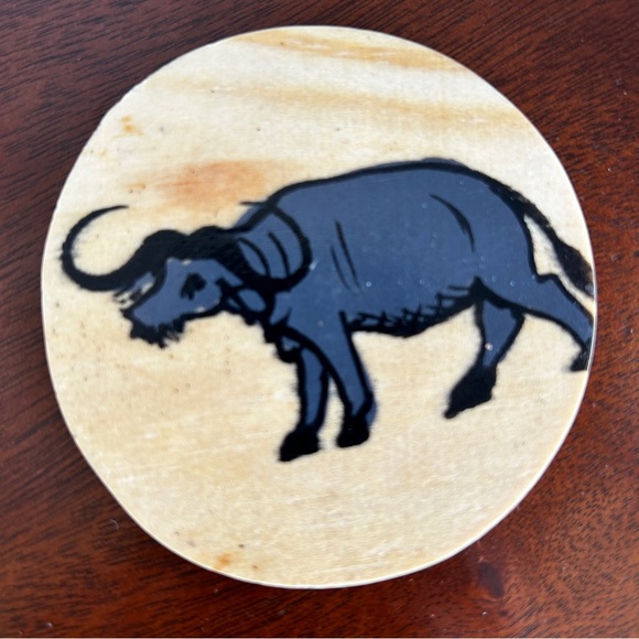 African Animal Coasters with Stand Handcrafted Hand painted (6) - Picture 7 of 10
